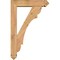 Ekena Millwork Olympic Arts and Crafts Smooth Bracket w/ Offset Brace, Western Red Cedar, 5 1/2"W x 22"D x 34"H BKT0604X22X34OLY03SWR - alternate 3
